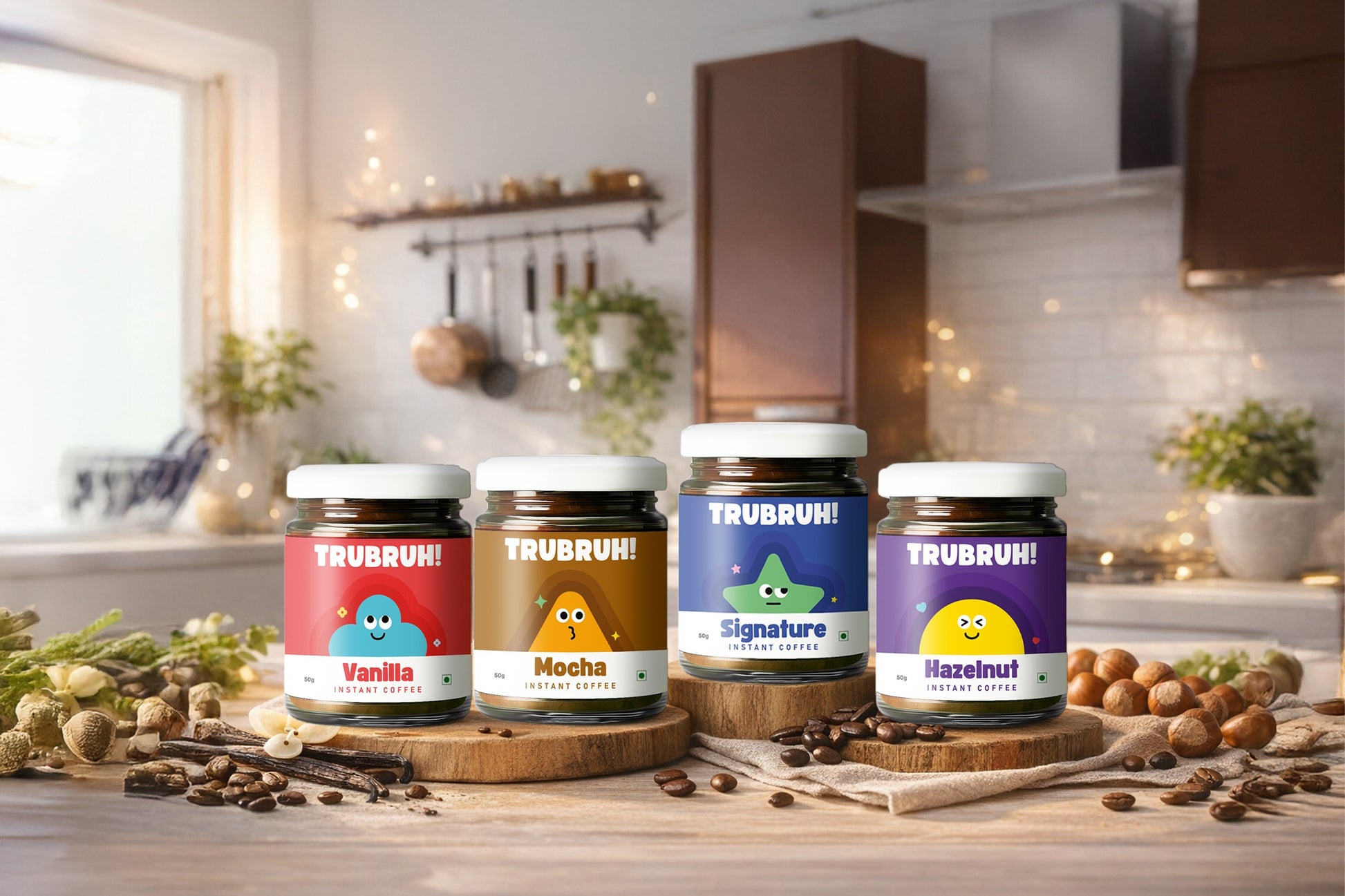 Pack of 4 - Mocha + Signature + Hazelnut + Vanilla