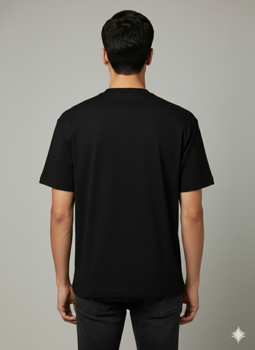 Black Classic Round Neck T-shirt