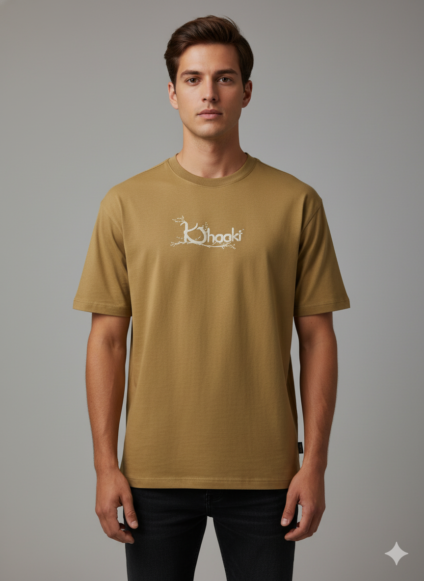 URBNNESTS Khaaki Oversized T-Shirt for Men & Women