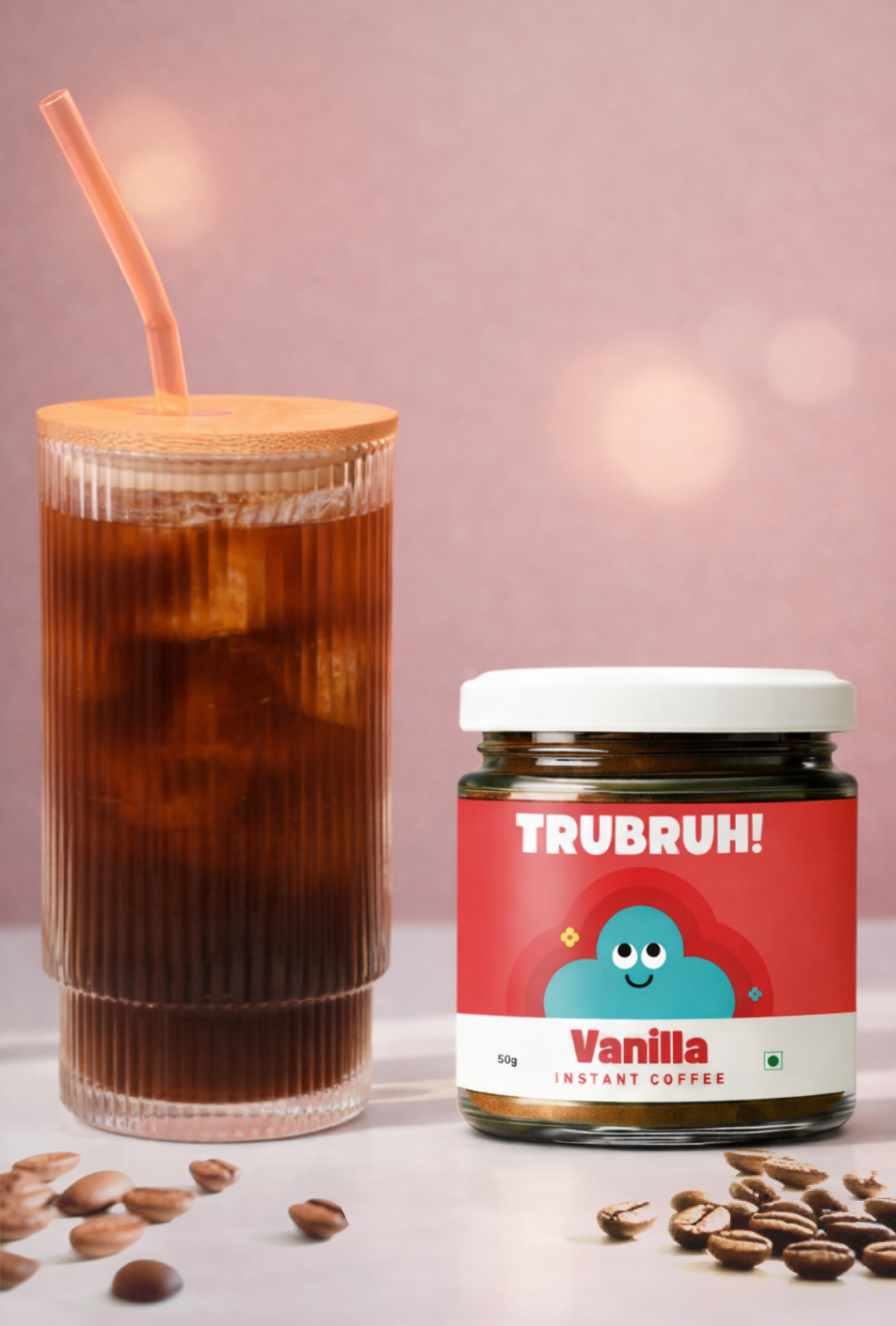 Combo - Vanilla + Ribbed Glass Tumbler